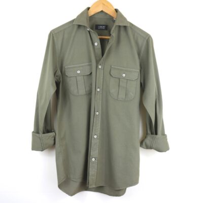 Camisa dos bolsillos kaki