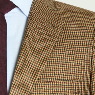 Chaqueta pata de gallo beige