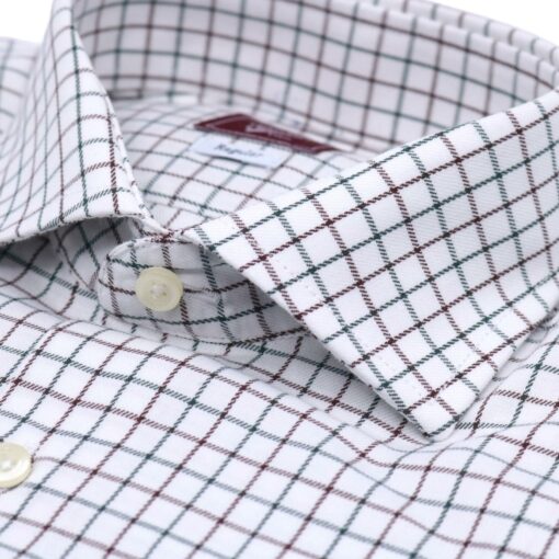 Camisa de cuadros para corbata