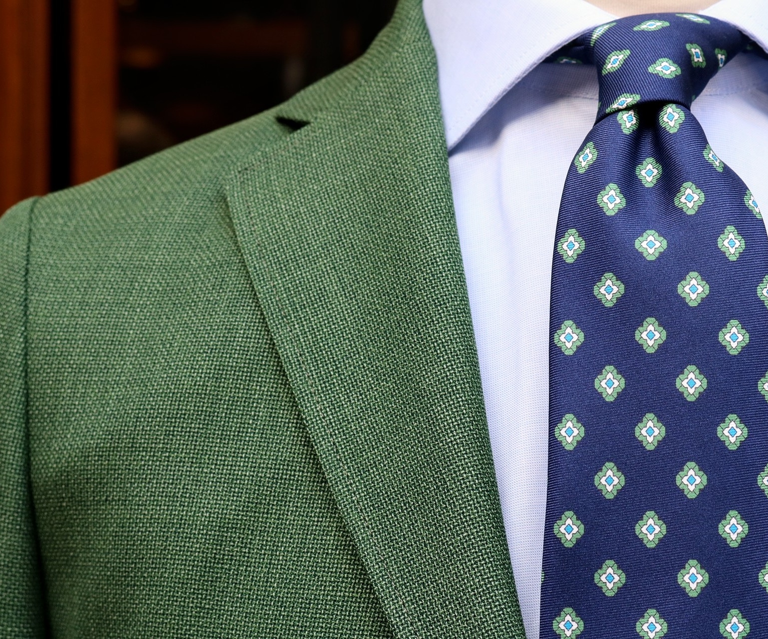 Chaqueta malla verde Vitale - Imagen 2