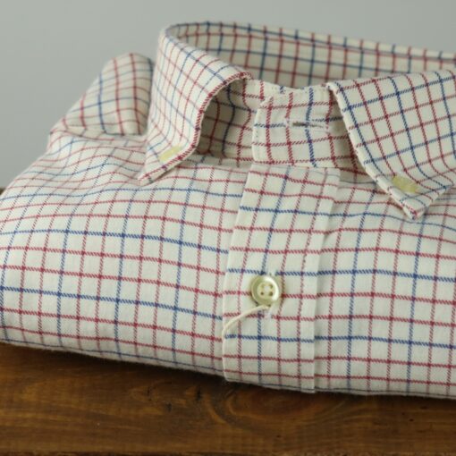 Camisa "Forest" grana y azul - Imagen 2