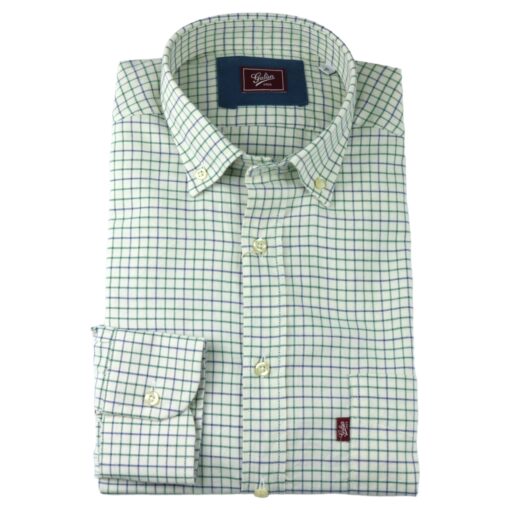 Camisa "Forest" azul y verde - Imagen 2