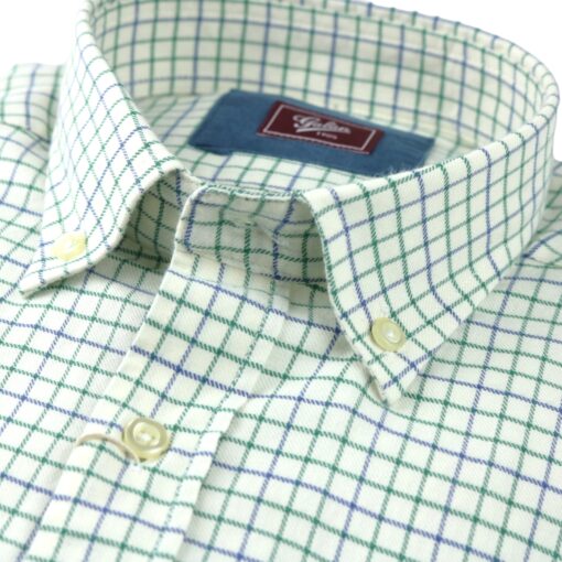 Camisa "Forest" azul y verde - Imagen 4