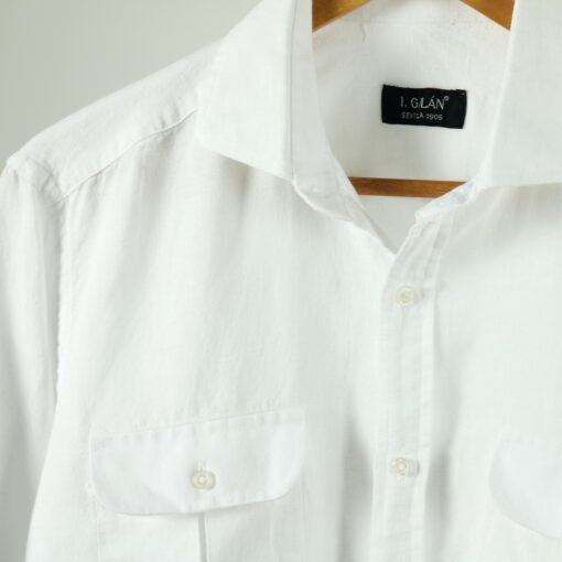 Camisa 4 bolsillos blanca - Imagen 2