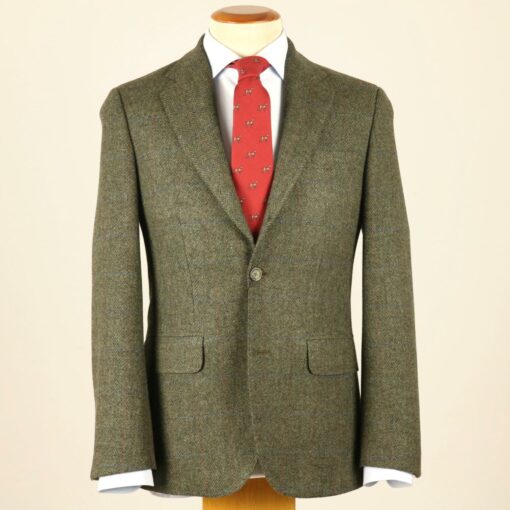 Chaqueta espigas verde con cuadro - Imagen 2