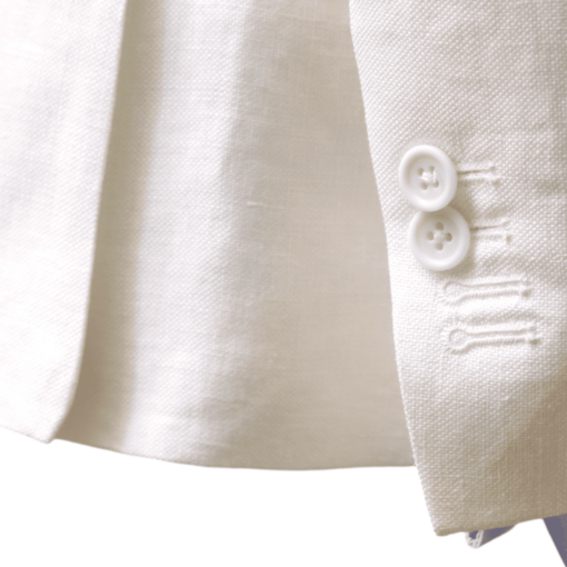 Chaqueta 100% lino italiano, blanco roto. Angelico