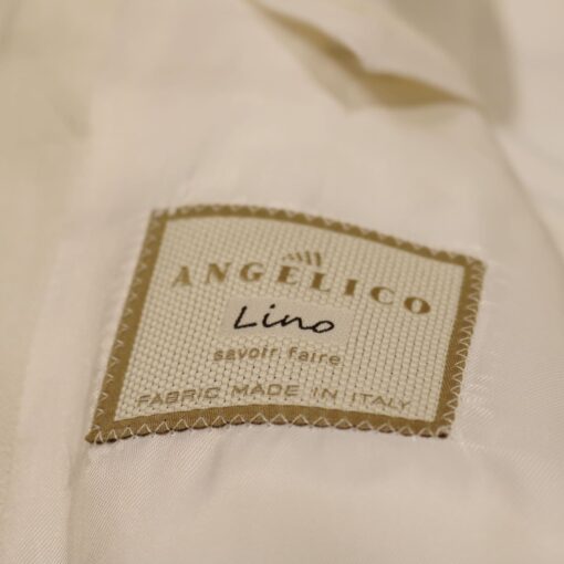 Chaqueta 100% lino italiano, blanco roto. Angelico