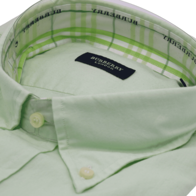 Camisa oxford Burberry verde claro