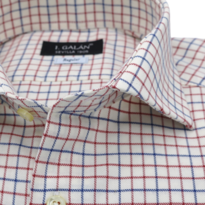 Camisa de viyela cuadros para corbata
