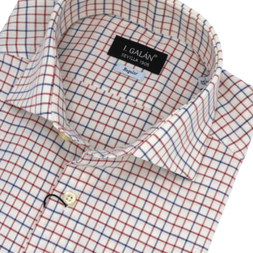 Camisa de viyela cuadros para corbata