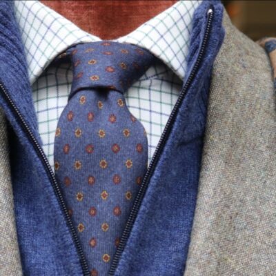 Camisa de cuadros viyela para corbata