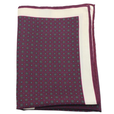 Pañuelo estampado 100% seda