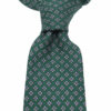 Corbata de seda verde. Hecha en Italia
