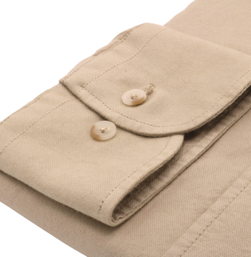 Camisa Oxford lavado beige