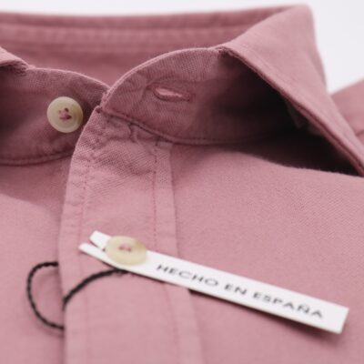 Camisa Oxford lavado rosa palo