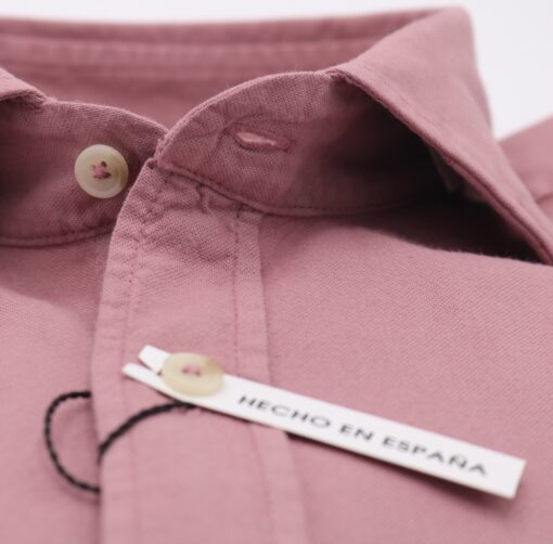 Camisa Oxford lavado rosa palo