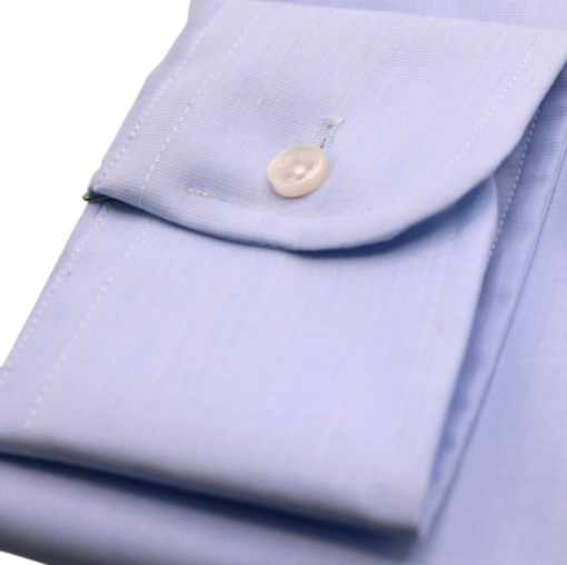 camisa para corbata celeste 100% algodón
