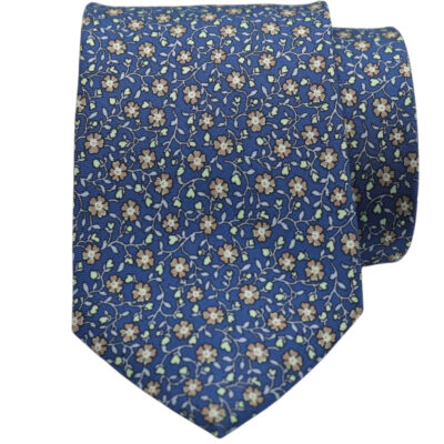 Corbata seda Liberty azul