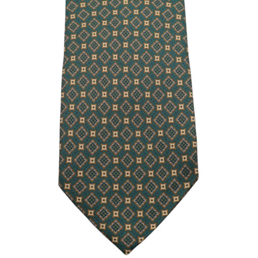 Corbata seda "Marsella" verde - Imagen 2