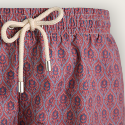 Bañador Flor coral y azul