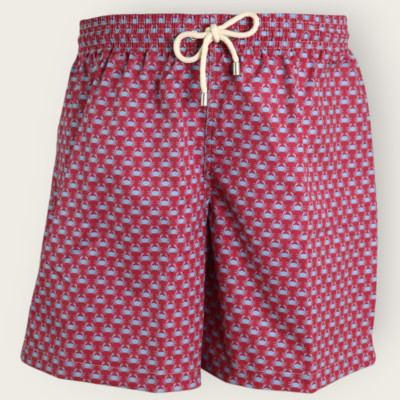 Bañador cangrejos grana